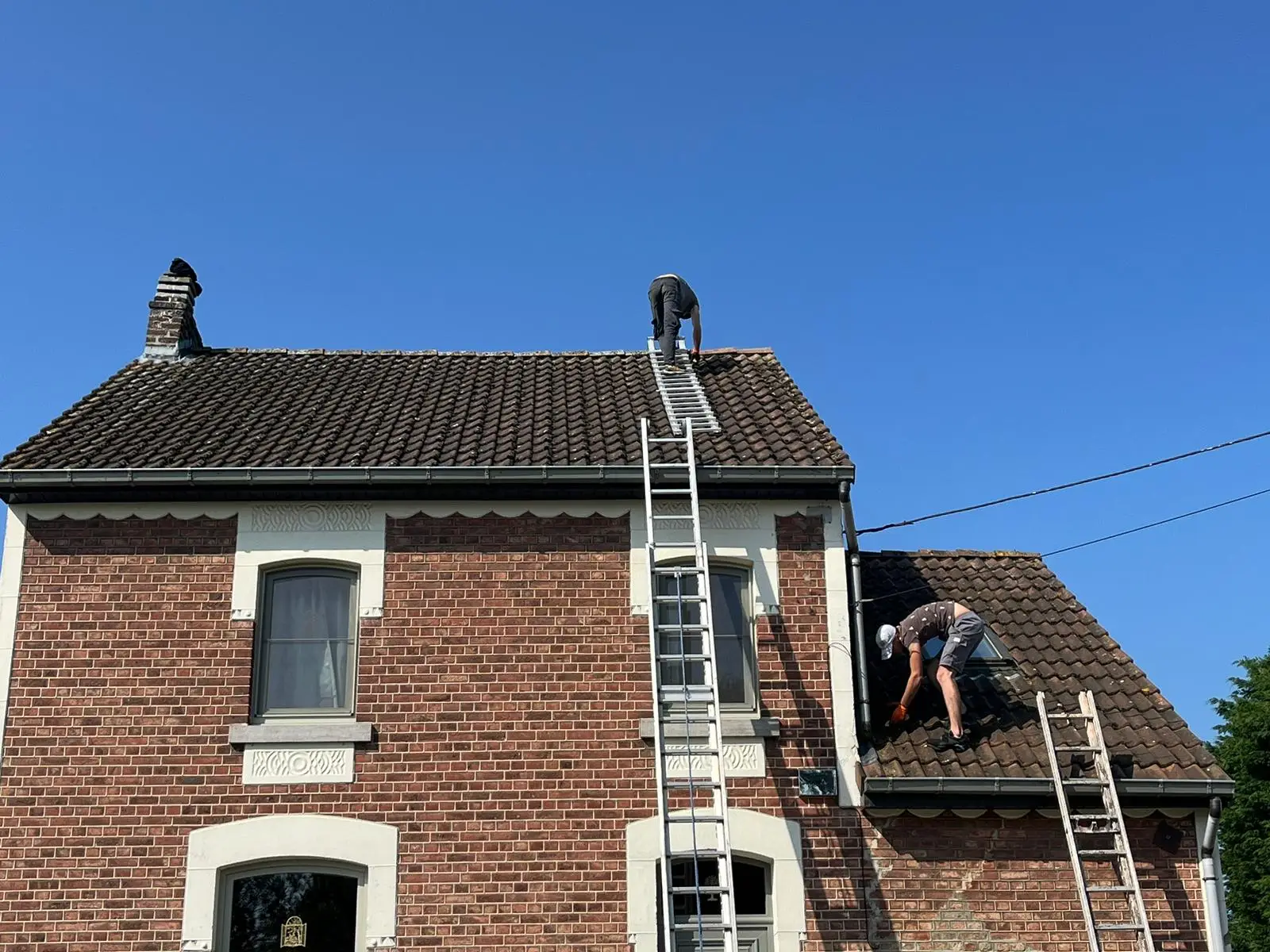 nettoyage de toiture + traitement anti-mousse Technichem