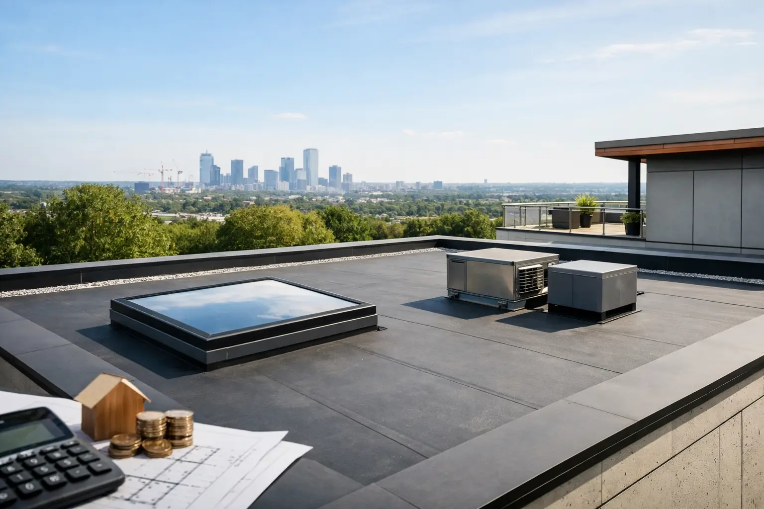 Combien coûte une toiture plate en 2026 ?