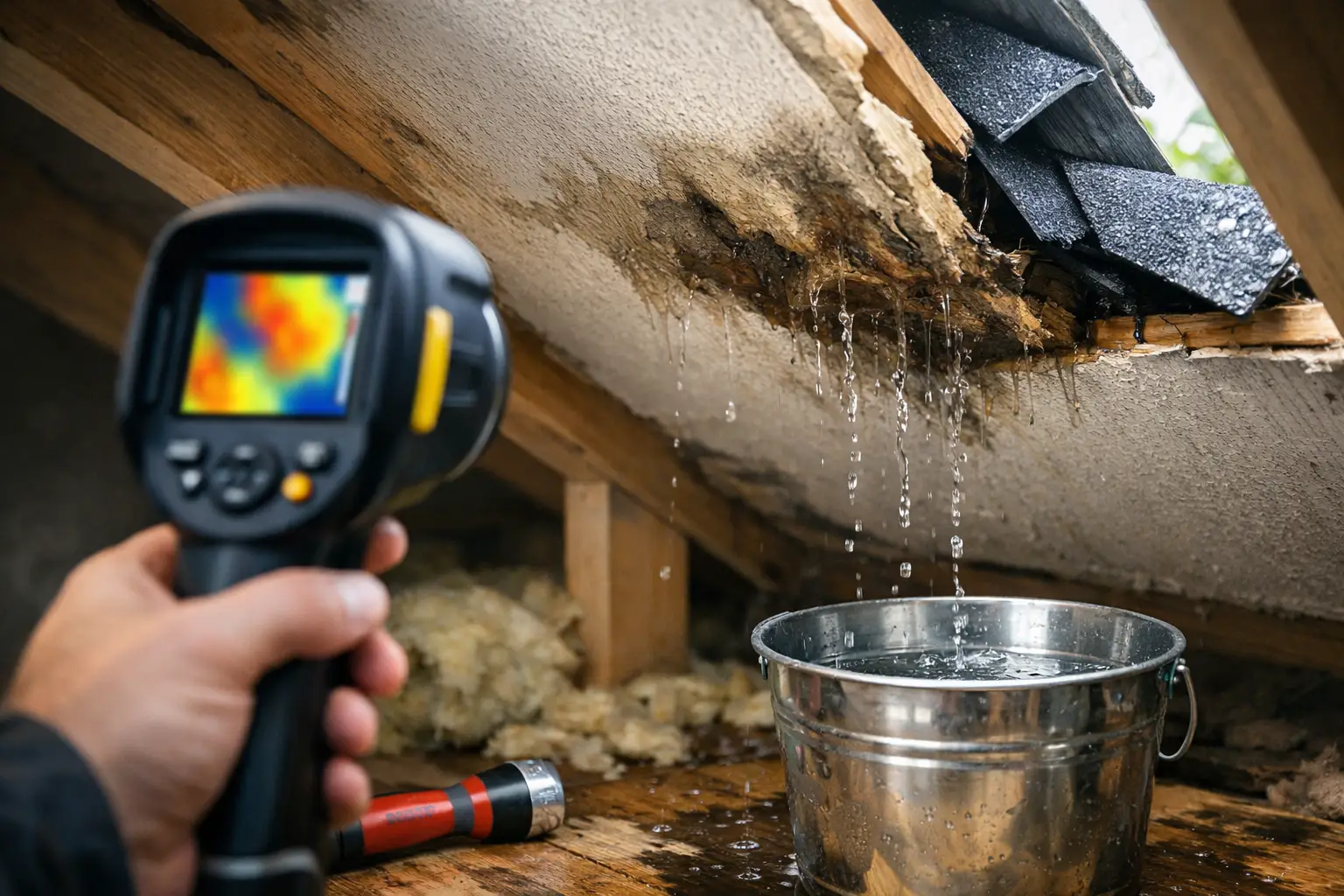 Comment détecter une infiltration toiture