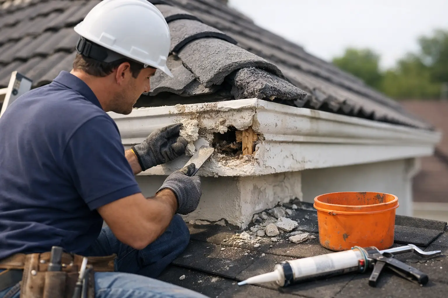 Réparation corniche toiture: agir sans tarder