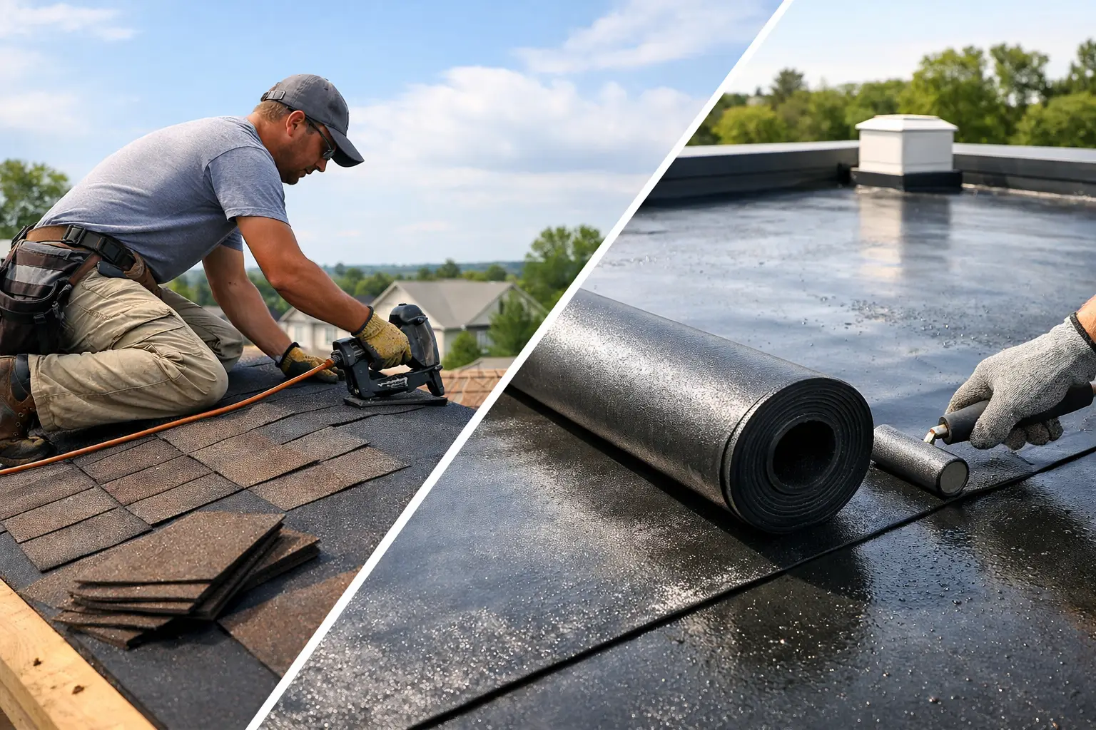 Roofing ou membrane EPDM pour toit plat ?
